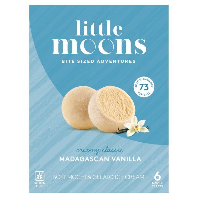 Little Moons Vanilla Mochi Ice Cream   6 x 32g