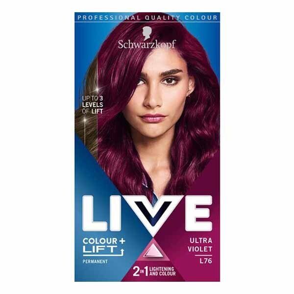 LIVE Colour + Lift Permanent Purple Hair Dye Ultra Violet