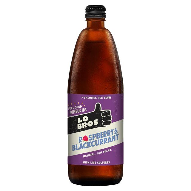 Lo Bros Kombucha - Raspberry &amp;amp; Blackcurrant   750ml