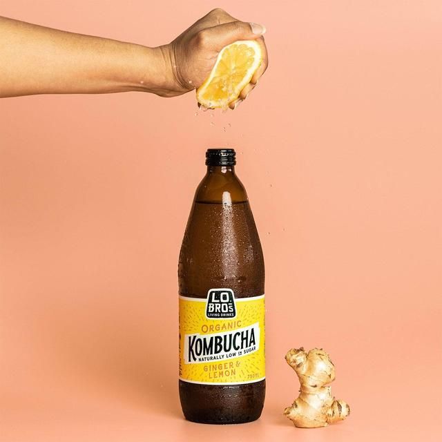 Lo Bros Low Sugar Ginger &amp;amp; Lemon Kombucha   750ml