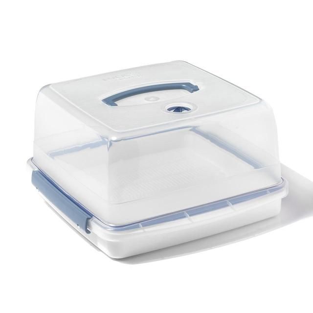 Lock &amp;amp; Lock Air Tight Portable Plastic Cake Box 12.6L