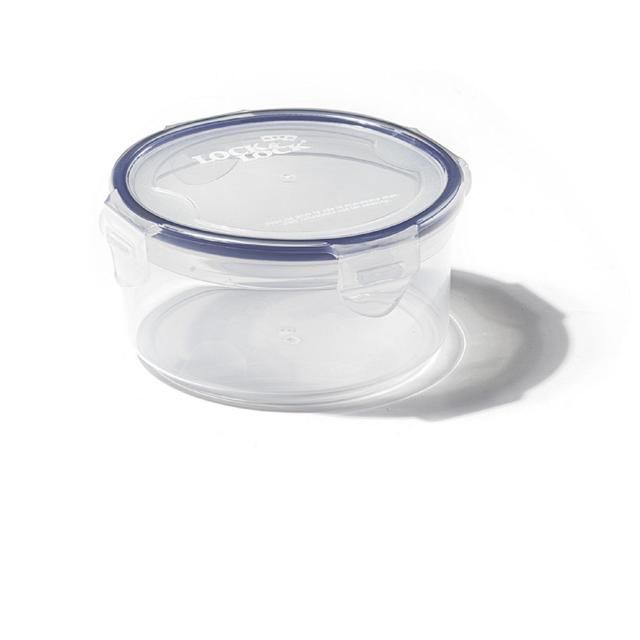 Lock &amp;amp; Lock Air Tight Round Plastic Container 600ml