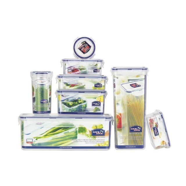 Lock &amp;amp; Lock Air Tight Round Plastic Container 600ml