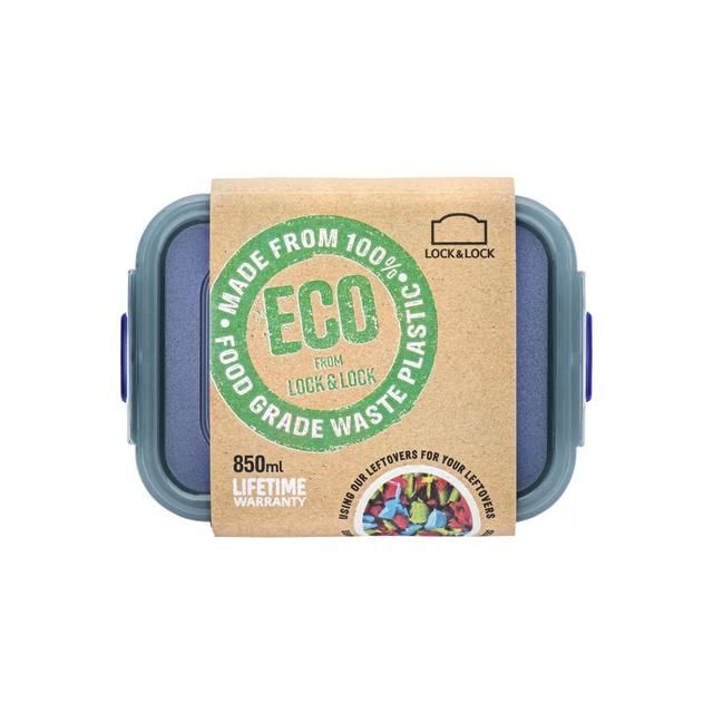 Lock &amp;amp; Lock Eco Rectangular Container 850ml