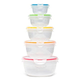 Lock &amp;amp; Lock Round Food Container Set   5 per pack