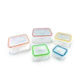 Lock &amp;amp; Lock Square Food Container Set   5 per pack