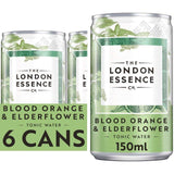 London Essence Co. Blood Orange &amp;amp; Elderflower Tonic Water Cans   6 x 150ml
