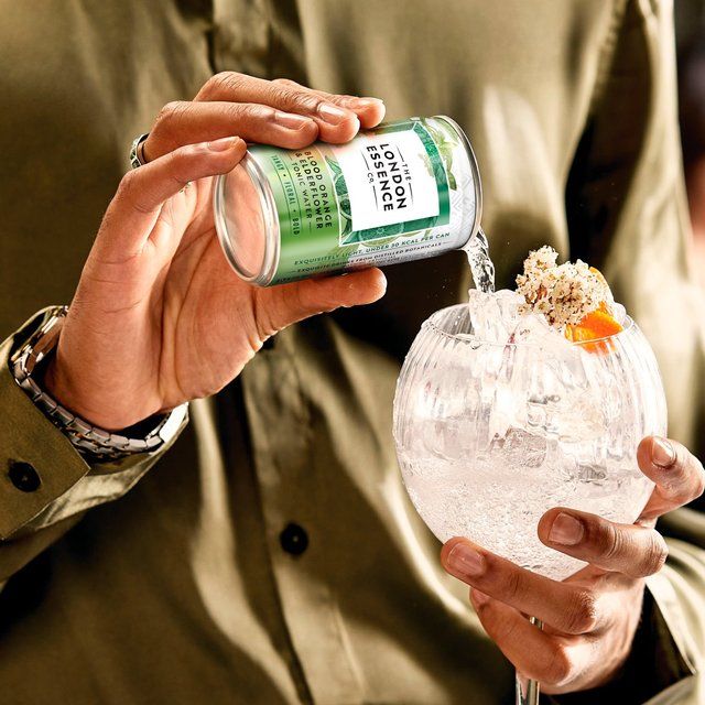 London Essence Co. Blood Orange &amp;amp; Elderflower Tonic Water Cans   6 x 150ml