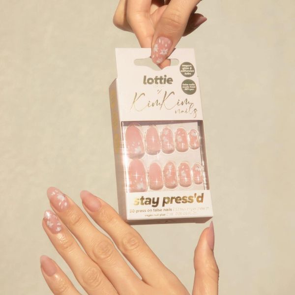 Lottie London X Kimkim Stay Press On Nails Glazed &amp;amp; Unfazed