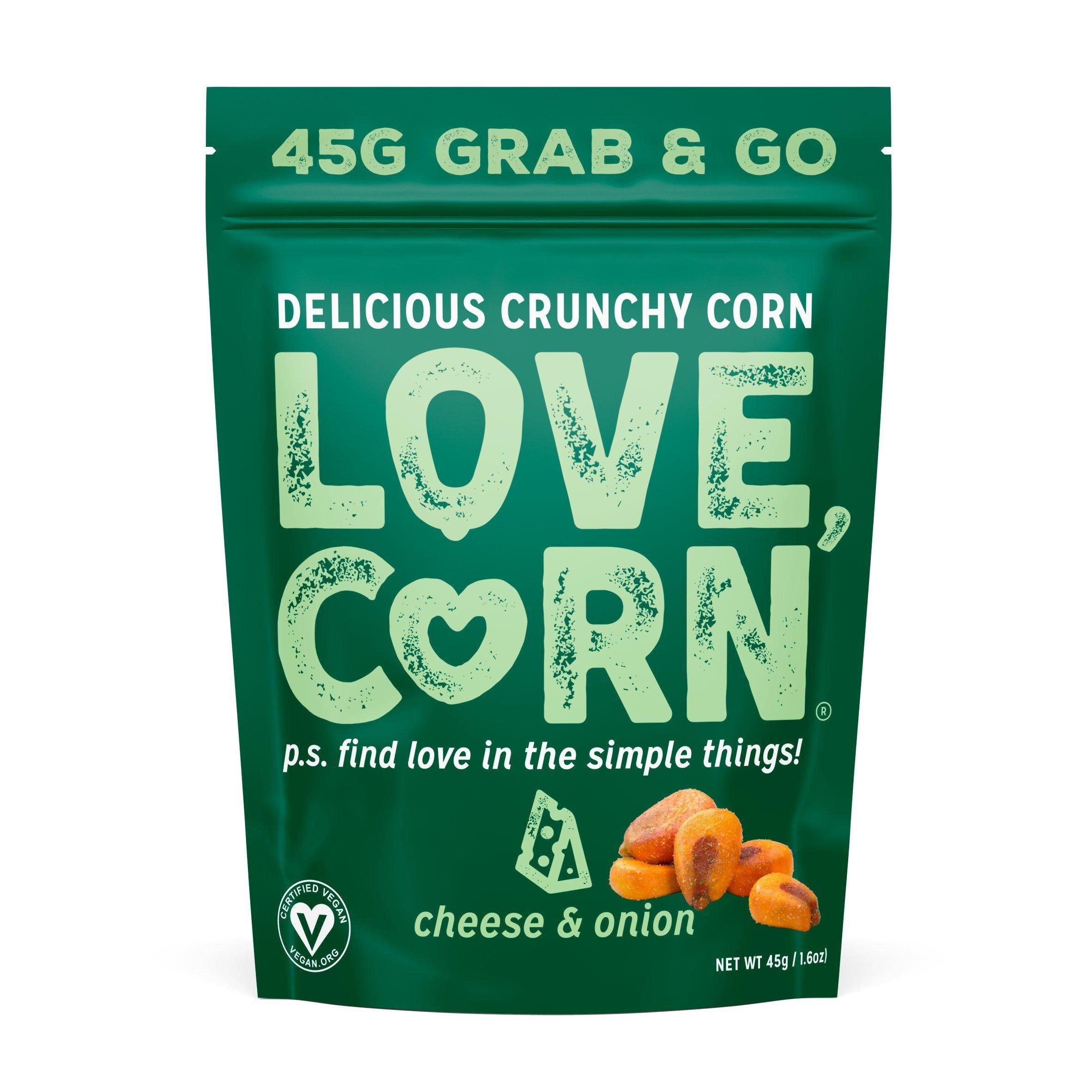 Love Corn Cheese &amp;amp; Onion Premium Crunchy Corn 45g