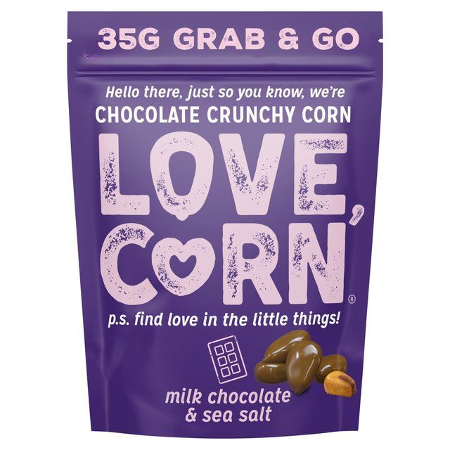 LOVE CORN Milk Chocolate &amp;amp; Sea Salt 35g   35g