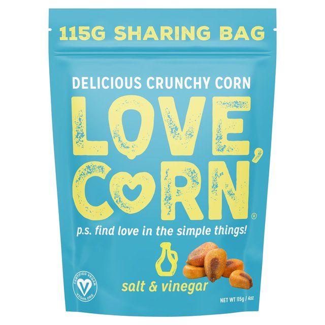 LOVE CORN Salt &amp;amp; Vinegar Crunchy Corn   115g