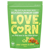 Love Corn Sour Cream &amp;amp; Chive Flavour Delicious Crunchy Corn 115g