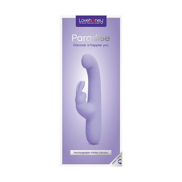 Lovehoney Paradise Rechargeable Rabbit Vibrator Purple