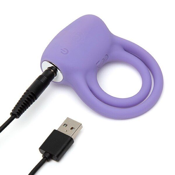 Lovehoney Share Rechargeable Vibrating Love Ring Purple