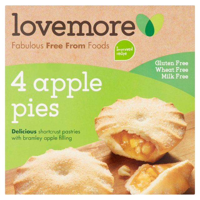 Lovemore Gluten &amp;amp; Wheat Free Apple Pies   260g