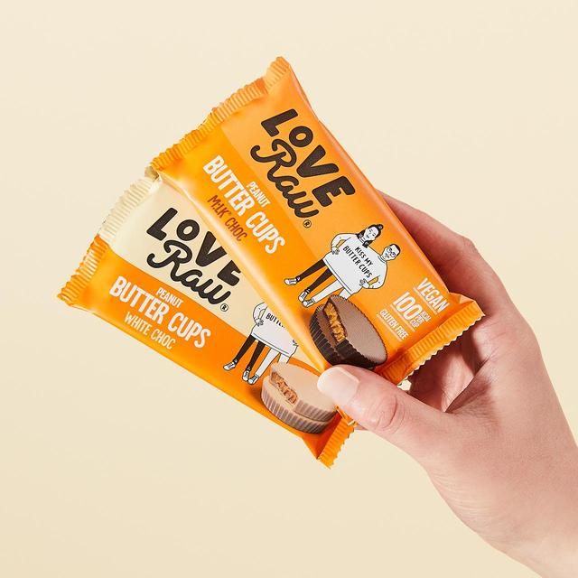LoveRaw Milk Choc Peanut Butter Cups   34g