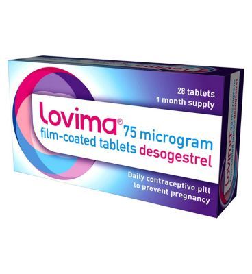 Lovima 75 Microgram Film-Coated Tablets 28s - 1 month supply.