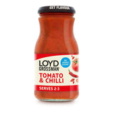 Loyd Grossman No Added Sugar Tomato &amp;amp; Chilli Pasta Sauce 350g