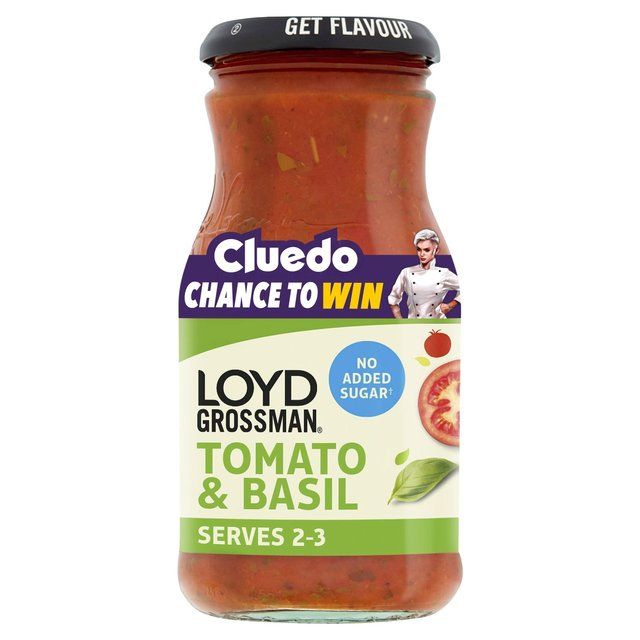 Loyd Grossman Tomato &amp;amp; Basil No Added Sugar   350g