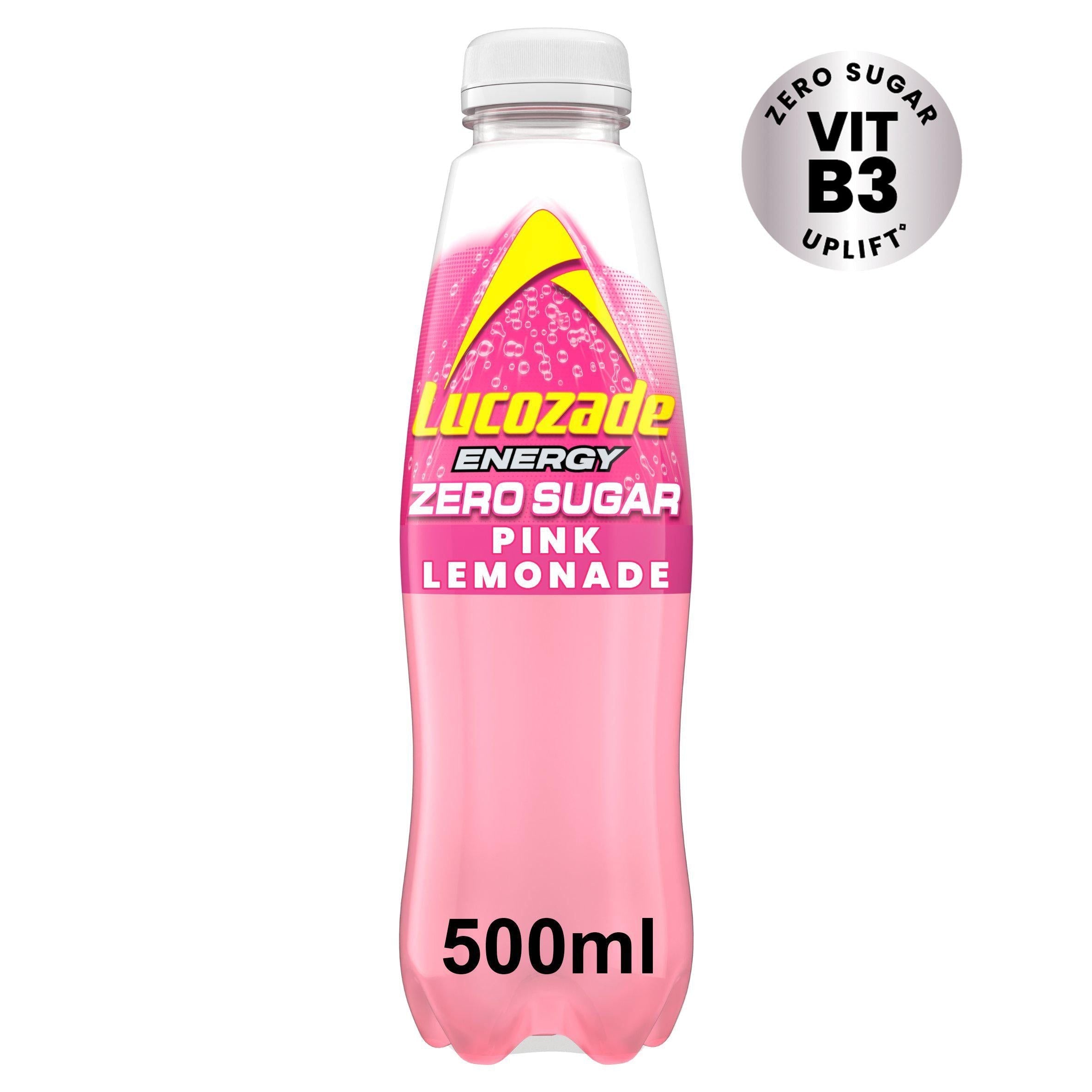 Lucozade Zero Pink Lemonade 500ml