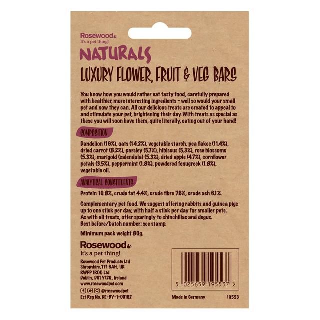 Luxury Flower Fruit &amp;amp; Veg Bars    7 per pack