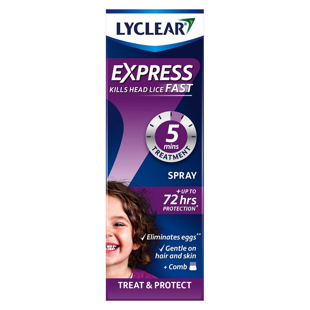 Lyclear Express Treat &amp;amp; Protect Head Lice Spray 100ml