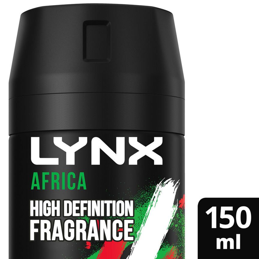 Lynx Africa Aerosol Body Spray Deodorant The G.O.A.T. Of Fragrance