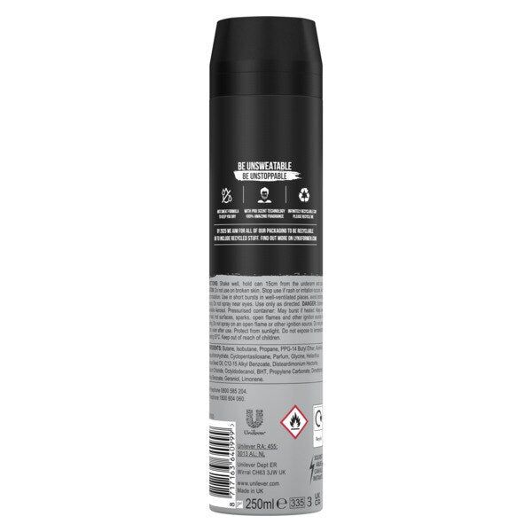 Lynx Anti-Perspirant Deodorant Spray Aerosol Xxl Black 250ml
