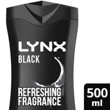 Lynx Black Body Wash Shower Gel   500ml