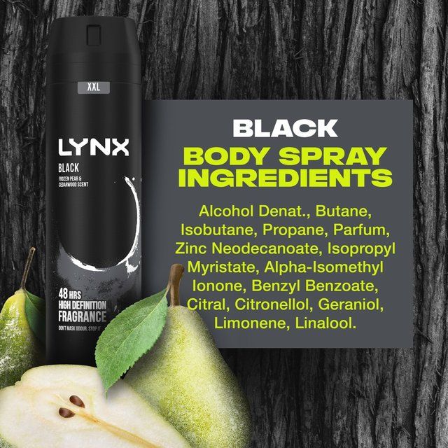 Lynx Black Deodorant Bodyspray   250ml