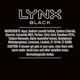 Lynx Black Shower Gel   225ml