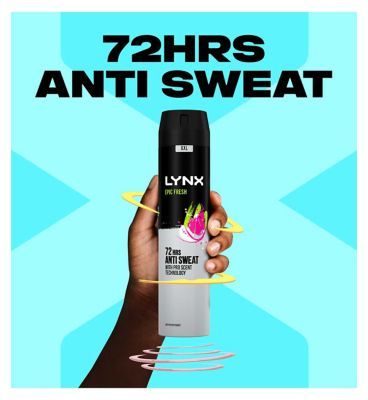 Lynx Epic Fresh Grapefruit &amp;amp; Tropical Pineapple Scent Antiperspirant Deodorant for Men 250ml