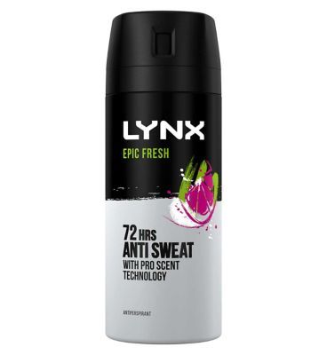 Lynx Epic Fresh Grapefruit &amp;amp; Tropical Pineapple Scent Antiperspirant Deodorant Spray 150ml