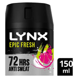 Lynx Epic Fresh Grapefruit &amp;amp; Tropical Pineapple Scent Antiperspirant Deodorant Spray 150ml
