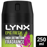 Lynx Epic Fresh Grapefruit &amp;amp; Tropical Pineapple Scent Body Spray For Men 250ml