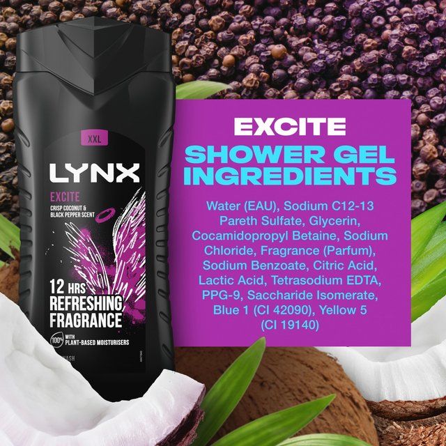 Lynx Excite Body Wash Shower Gel    500ml