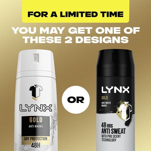 Lynx Men Gold Anti-Perspirant Deodorant Spray 150ml