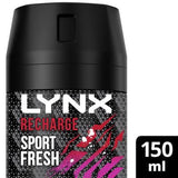 Lynx Sport Body Spray Arctic Mint &amp;amp; Cooling Spices Recharge150ml