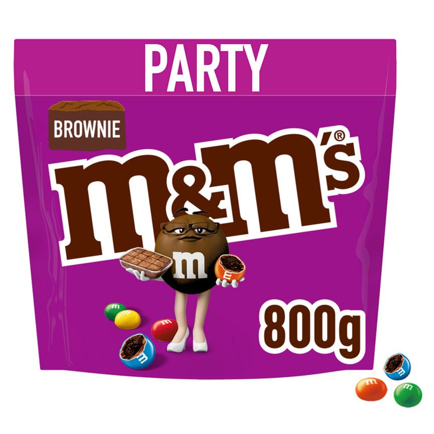 M&amp;amp;M's Brownie Bites &amp;amp; Milk Chocolate Party Mix Bulk Snack Bag 800g