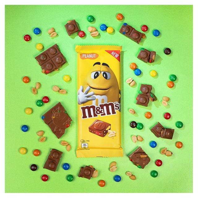 M&amp;amp;M's Crunchy Peanut &amp;amp; Milk Chocolate Block Sharing Bar 165g   165g