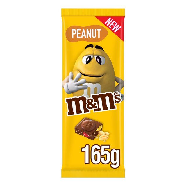 M&amp;amp;M's Crunchy Peanut &amp;amp; Milk Chocolate Block Sharing Bar 165g   165g