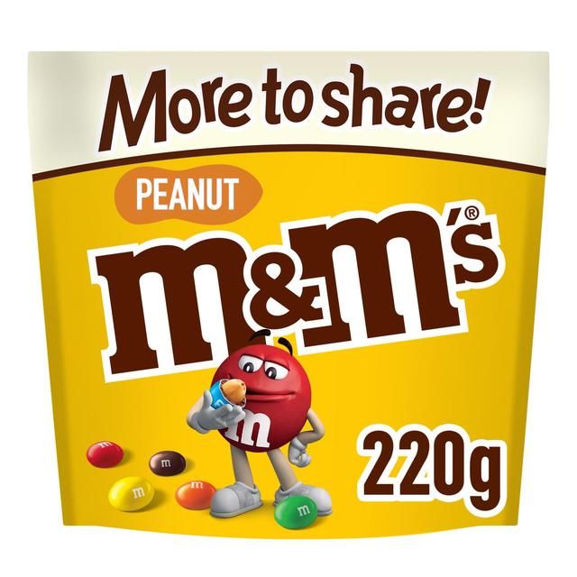M&amp;amp;M's Crunchy Peanut &amp;amp; Milk Chocolate Sharing Pouch Bag    220g