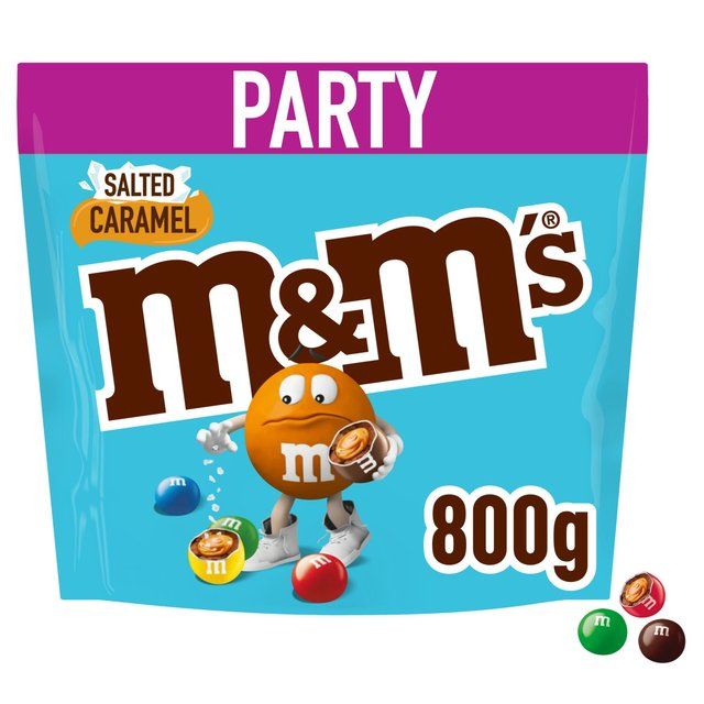 M&amp;amp;M's Salted Caramel &amp;amp; Milk Chocolate Party Mix Bulk Snack Bag 800g   800g