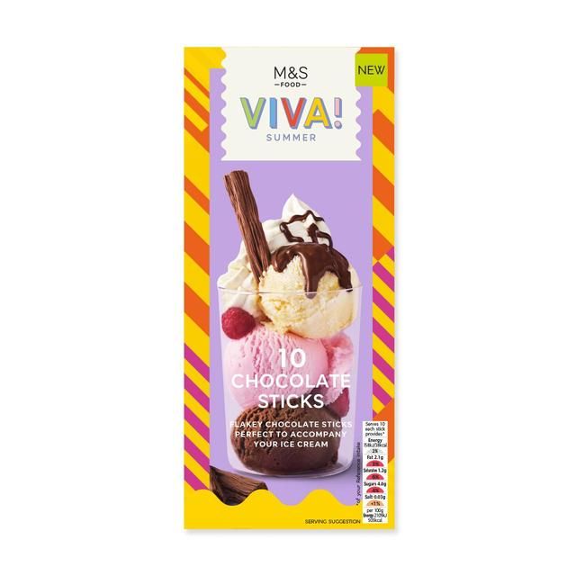 M&amp;amp;S 10 Chocolate Sticks   75g