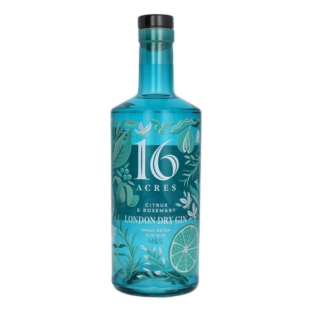 M&amp;amp;S 16 Acres London Dry Gin   70cl