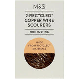 M&amp;amp;S 2 Recycled Copper Wire Scourers   2 per pack