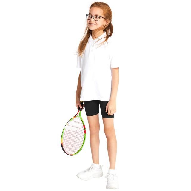 M&amp;amp;S 2pk Cotton Stretch Shorts 4-14 Years Black