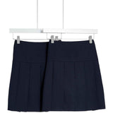 M&amp;amp;S 2Pk Pleated Skirt 3-14 Years Navy