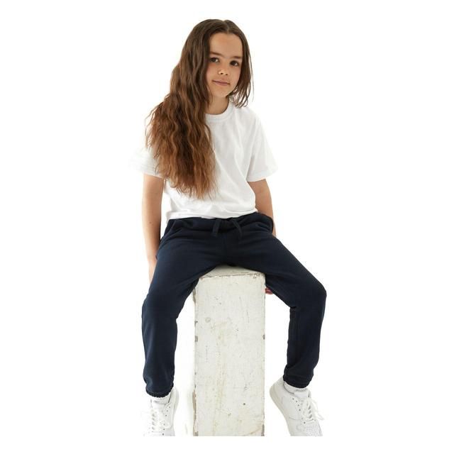 M&amp;amp;S 2pk Regular Fit School Joggers 4-10 Years Navy